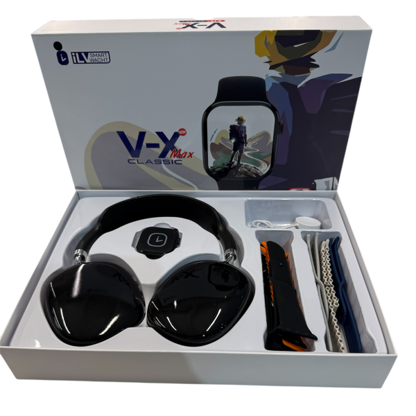 Conjunto Relógio Smart V-X Max + Acessórios