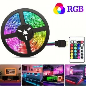 Fita LED RGB 5M com Comando